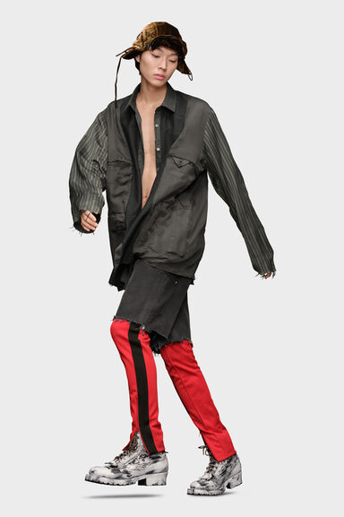 Patchwork inside-out jacket - Jackets - Image 3