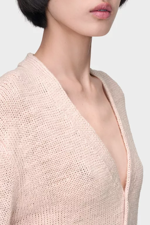 Gardening hemp knit cardigan - Overalls
