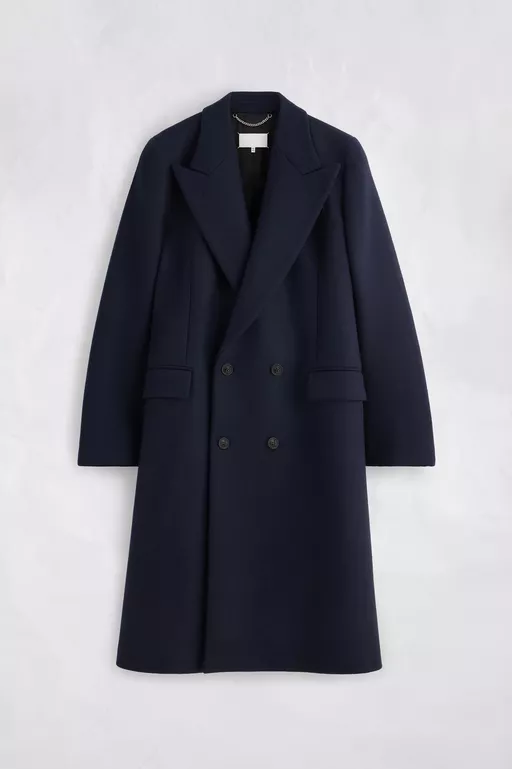 Double-Breasted Wool Overcoat