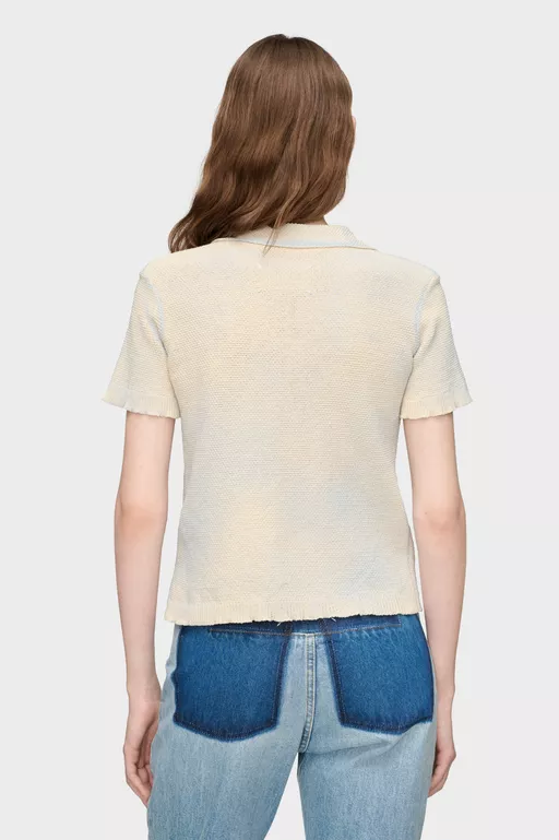 Polo de punto de algod&oacute;n estampado - Polos