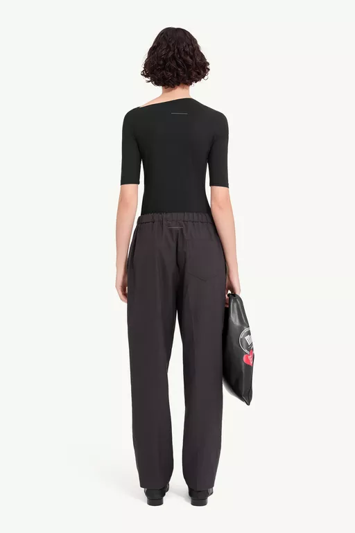 Asymmetric jersey top - Tops
