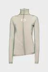 Light green - Shimmer Knit Draped Longsleeve