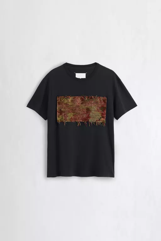 Tapestry Patch Cotton T-Shirt - T-shirts