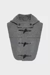 Grey - Checked Wool Cropped Vest