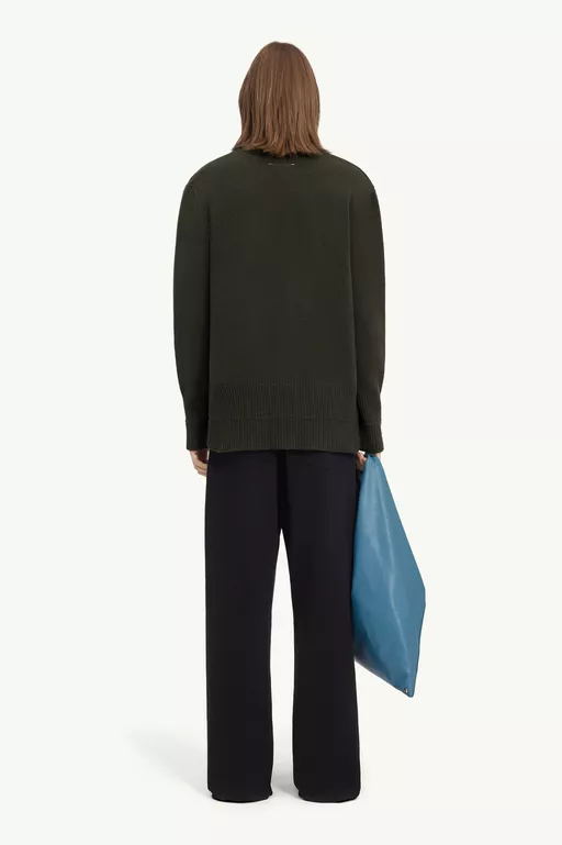 Wool V-neck cardigan - Cardigan