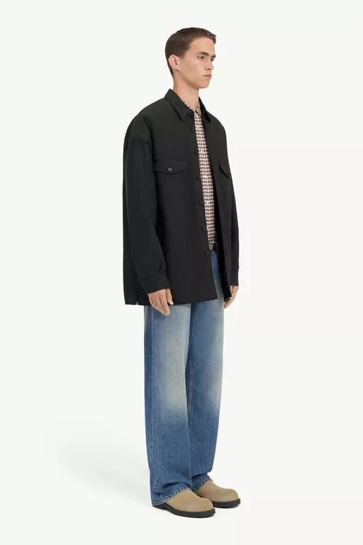 Reversible Wool blend shirt - Shirts