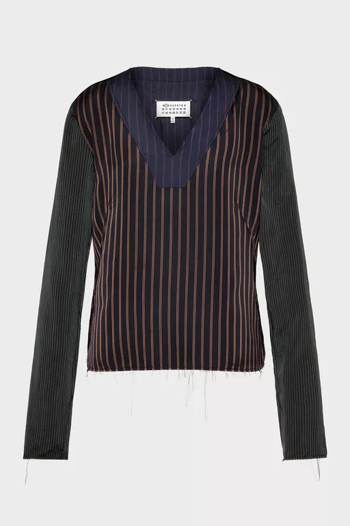 Printed Long-Sleeve Top - Tops