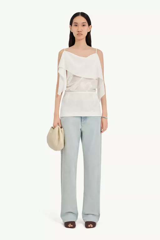 Folded jacquard top - Short-sleeved Top