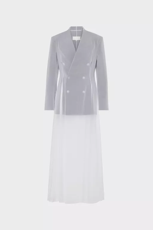 Robe longue ajust&eacute;e couverte
