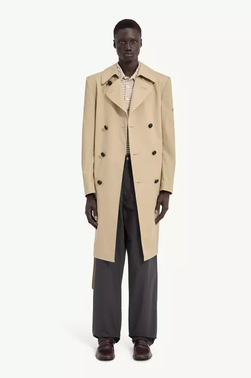 Zweireihiger Trenchcoat mit G&uuml;rtel - Regenm&auml;ntel