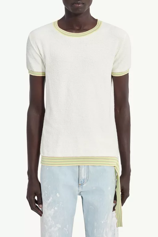Boucl&eacute; Knit T-Shirt - Knitwear