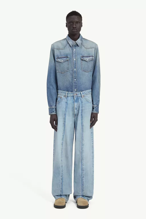 Wide-leg jeans - Denim