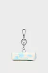 White and light blue - Lipstick Holder Charm
