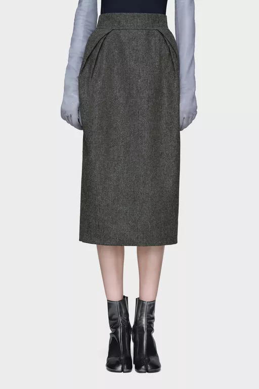 Wool midi skirt - Midi Skirts