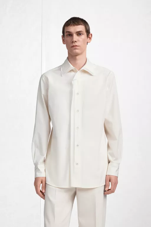 Fusion Velvet Placket Cotton Shirt - Long-sleeved Shirt