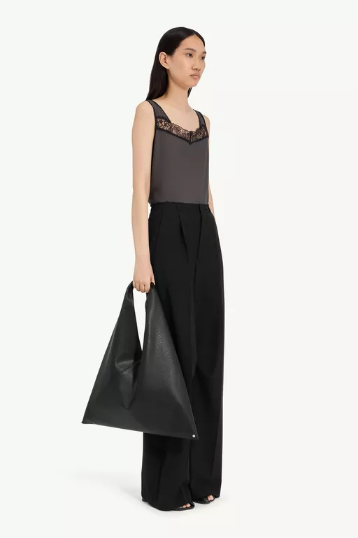 Wool wide-leg trousers - Pants