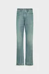 Light Blue - Buckle jeans