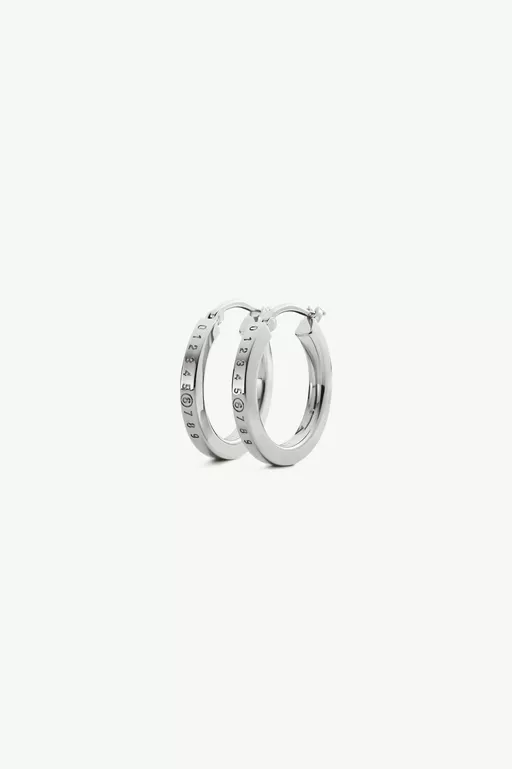 Numeric hoop earrings - Candle