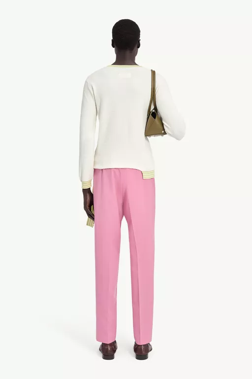Boucl&eacute; Long-Sleeve Knit - Knitwear
