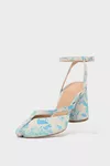 White and light blue - Tabi Sandal Pump