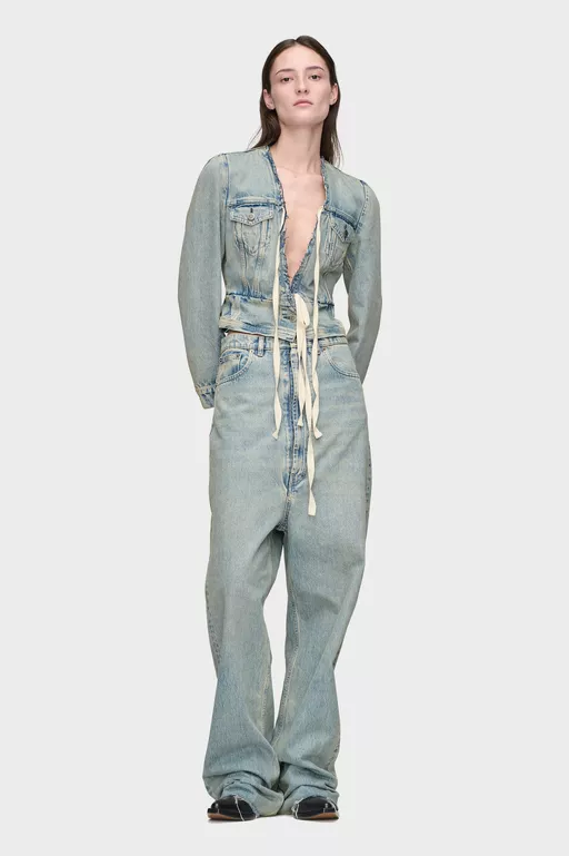 Wide-Leg Jeans - Denim
