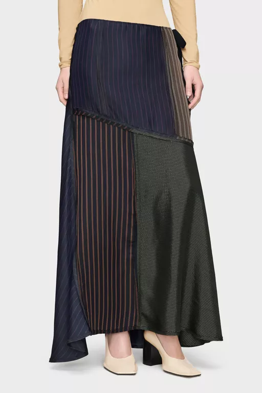 Patchwork Long Skirt - Long skirts