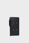 Black - Four stitches cardholder wallet