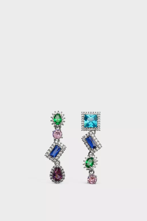 Cluster Drop Earrings - Earrings