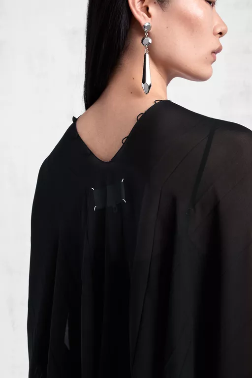 Vestido Largo Tipo Caft&aacute;n con Pliegues - Vestidos Cortos