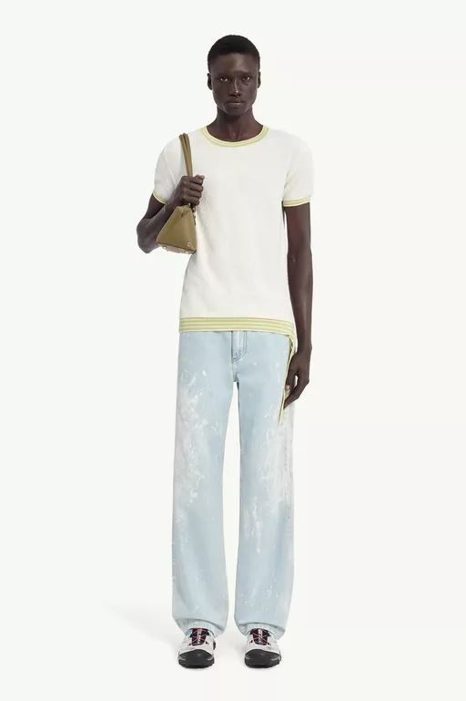 Boucl&eacute; Knit T-Shirt