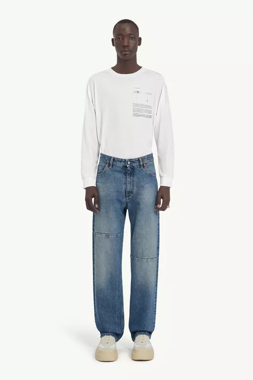 5-pocket Denim Trousers - Denim