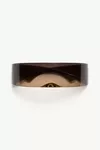 Brown - Wraparound sunglasses