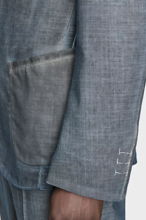 Double-Dyed Wool Blazer - Jackets