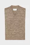 Beige - Knit vest