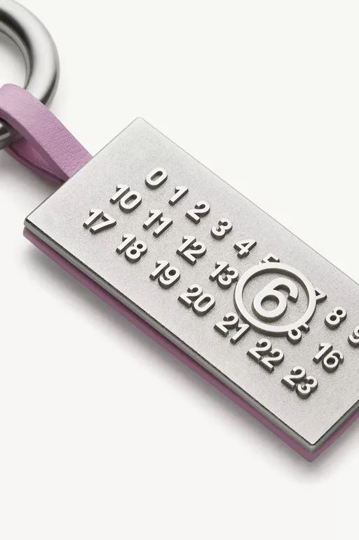 Numeric Plaque Bag Charm - Key Rings