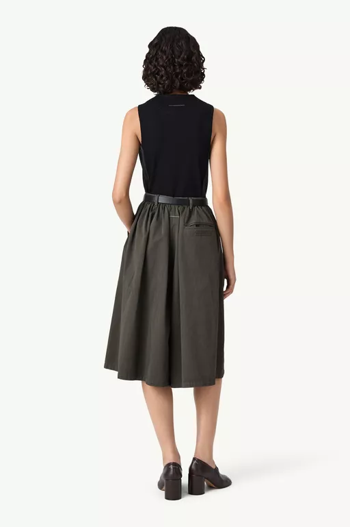 Gathered overdyed shorts - Shorts