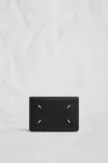 ブラック - 4ステッチ 二つ折り カードホルダー