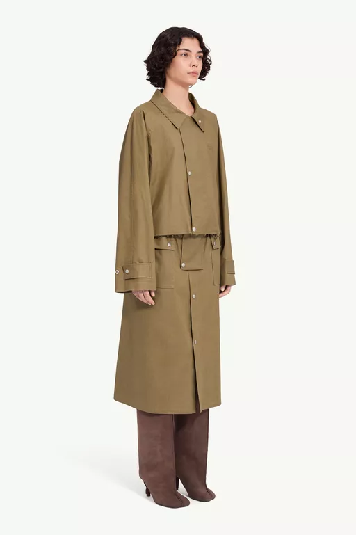 Coated trench jacket - Jackets