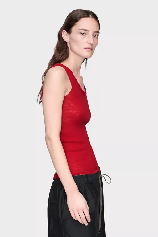 Twisted Knit Tank Top - Tops