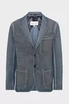 Blue - Double-Dyed Wool Blazer