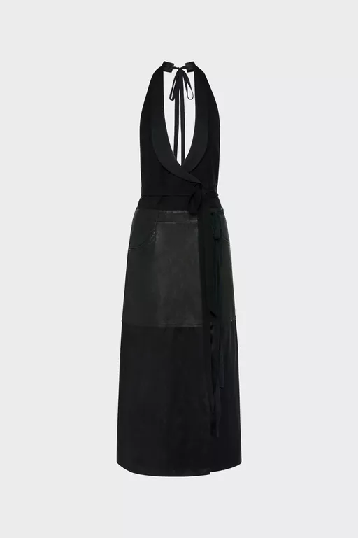 Robe patchwork dos nu