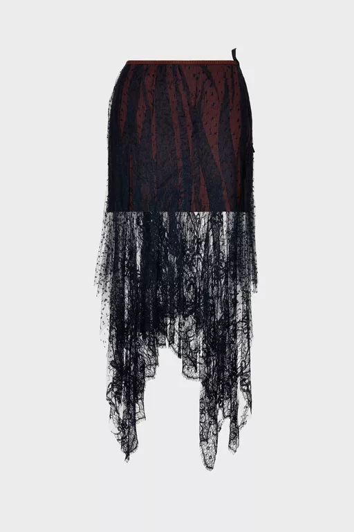 Lace Midi Skirt - Midi Skirts