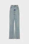Light Blue - Wide-Leg Jeans