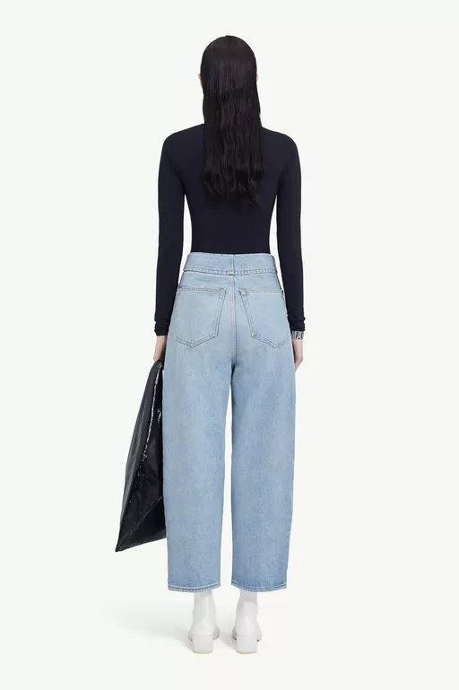 Mid-rise cropped jeans - Denim