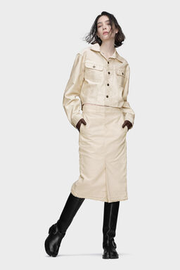 Chino midi skirt - Midi Skirts