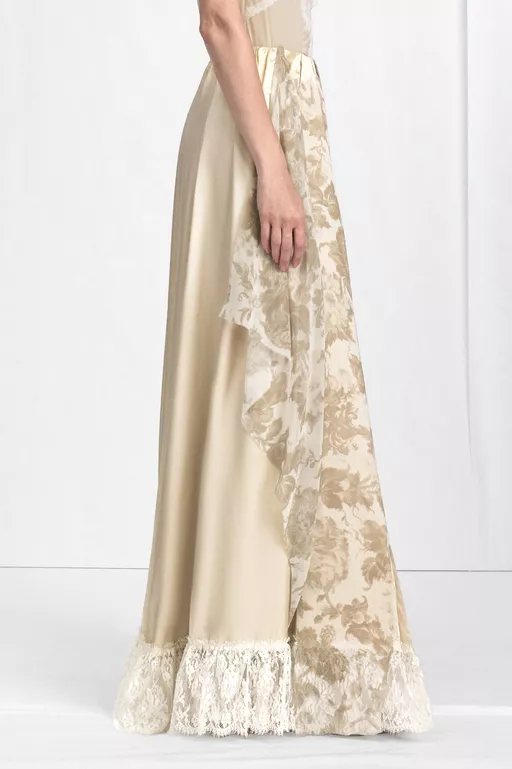 Fusion Floral Maxi Skirt - Long skirts