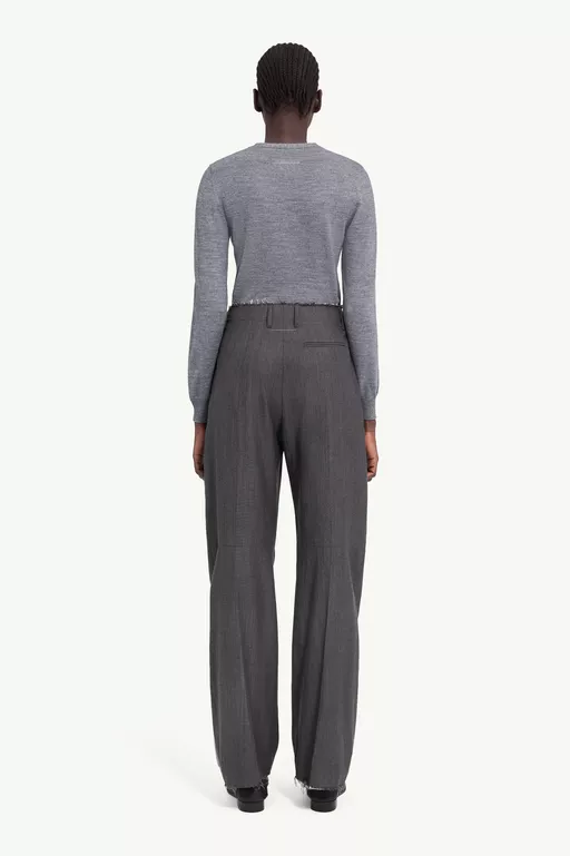 Wide-leg tailored trousers - Pants