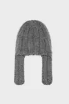 Gris - Bonnet en laine d'alpaga