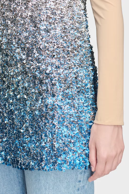 Foil Knit Top - Tops