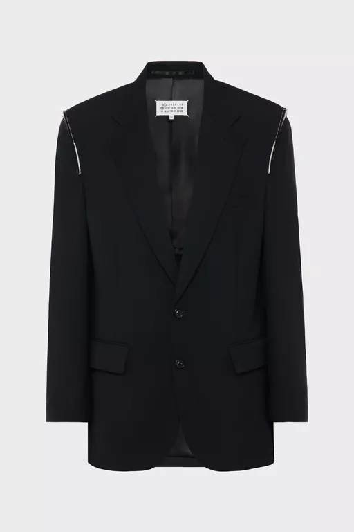 Wool single-breasted blazer - Jackets
